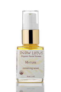 epsilon acupuncture snow lotus mature skin revitalizing organic facial serum