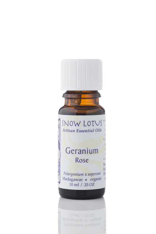 snow lotus geranium, rose essential oil 10ml